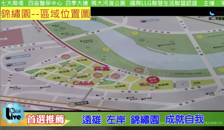 [柒二零直播室]遠雄左岸錦繡園