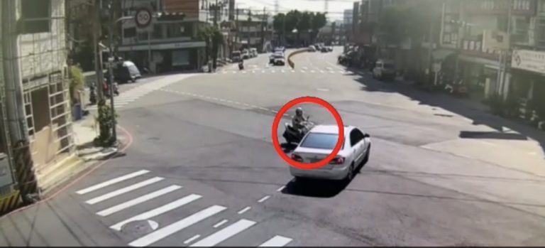直擊機車事故瞬間 台中四分警全面啟動防制機車事故精實大執法