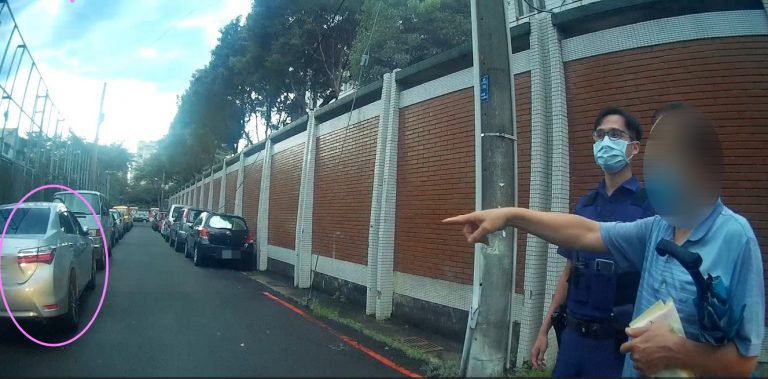 儀館公祭完忘記車子停那，台中警察幫忙尋回