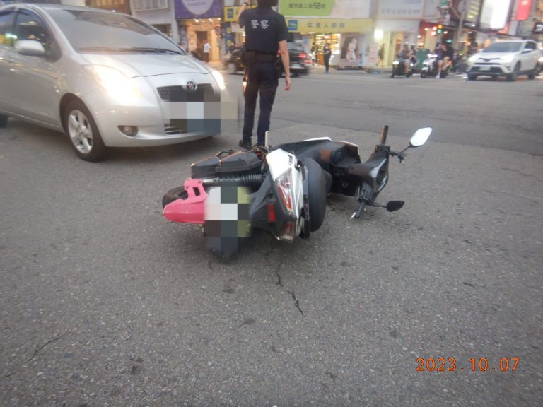 台中市警快速處理交通意外，肇事原因待監視器影像釐清