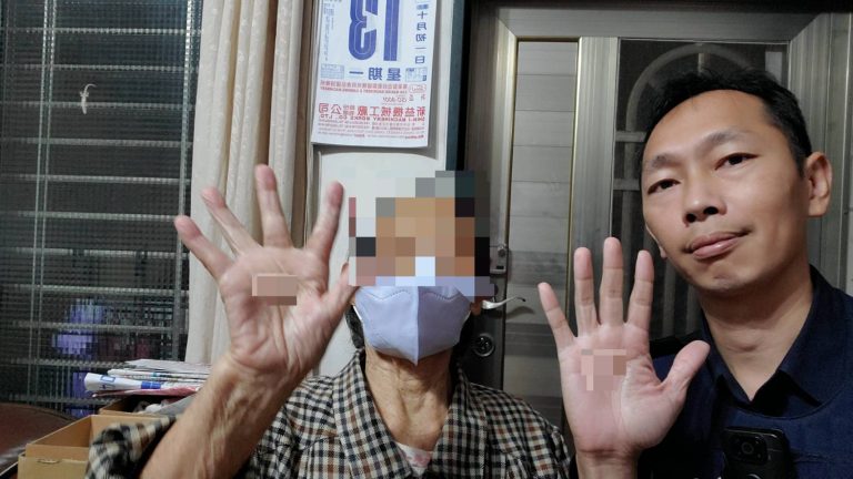 落實指紋建檔 大甲警尋回九旬迷失老婦