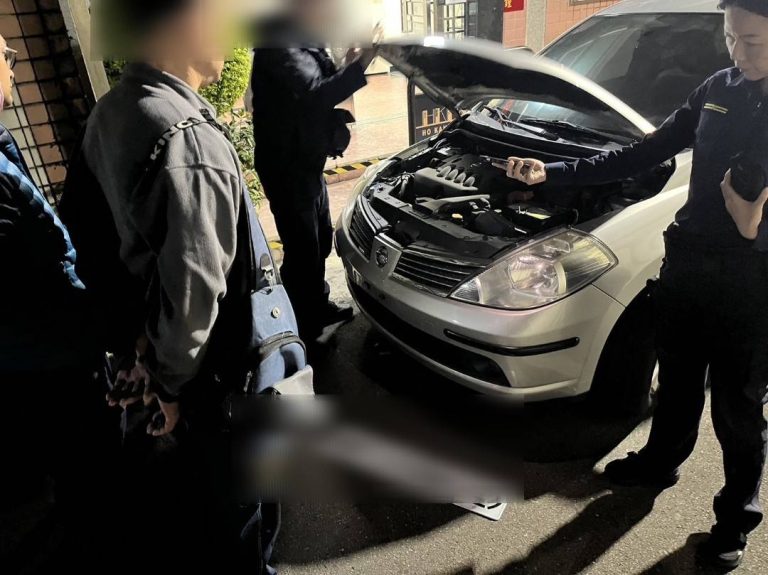 超速扣牌欲駕車轉向修車廠偷「借」車牌遭警逮