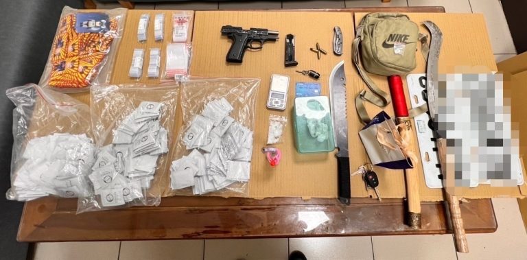 新竹新湖警方成功破獲毒品槍枝案件：逮捕嫌犯及查獲大量毒品
