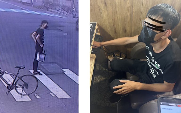 ▲圖說：明德外役監脫逃方姓嫌犯搭火車洩漏蹤跡，在網咖遭警緝獲 （圖／台中市政府提供）
