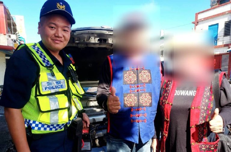 車輛拋錨無助慌張　大武暖警察覺助排除