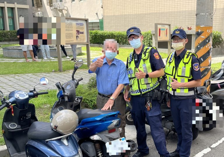 已故愛兒的機車不見了!   8旬翁急報案 清水警與實習生積極尋回