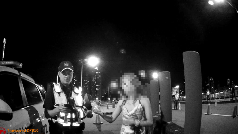 青春專案高強度臨檢 妙齡女子酒駕BMW雙門跑車遭扣