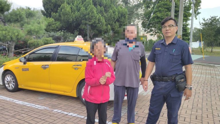 老婦人坐計程車回東勢娘家迷路，警方協助聯絡家人返家