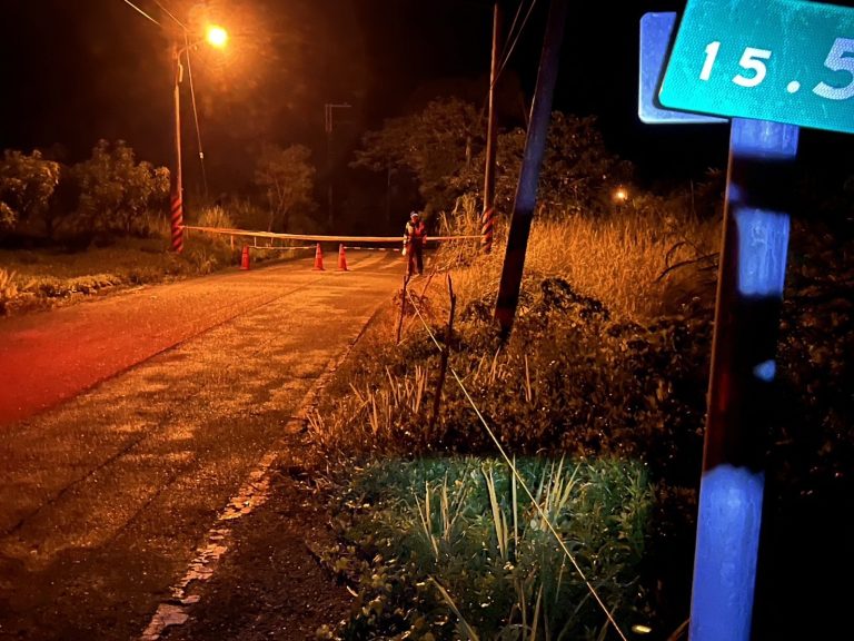「凱米」颱風逼近 花蓮瑞港公路預警性封閉護民眾