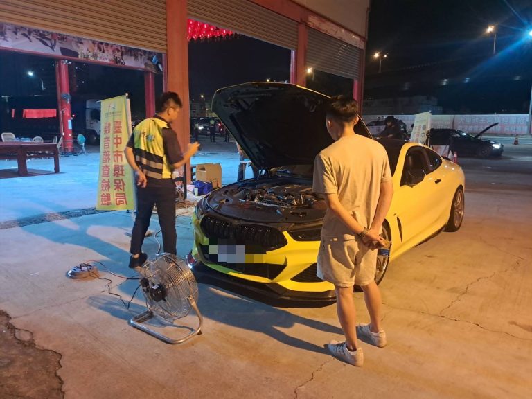 「淨牌」「靜城」一起來 台中環警監聯合出擊稽查違規車輛 還靜於民