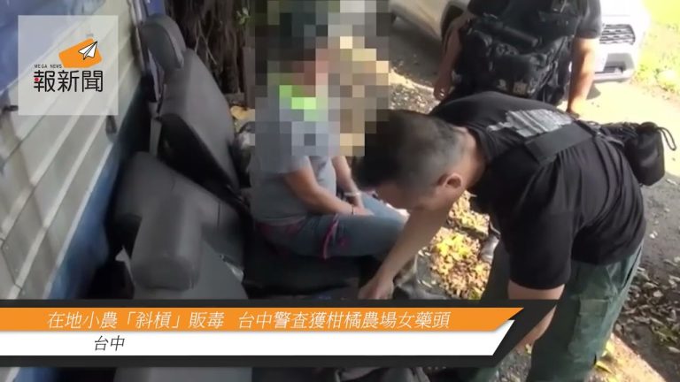 在地小農「斜槓」販毒   台中警查獲柑橘農場女藥頭