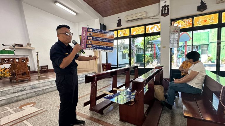 台東新豐所副所長許東凱積極宣導防詐騙  獲民眾讚賞