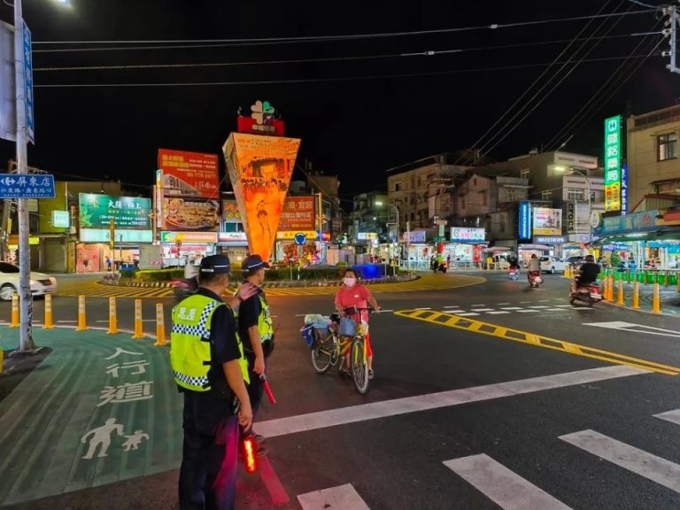 屏警強力取締車不停讓行人及行人違規，3天共取締739件!