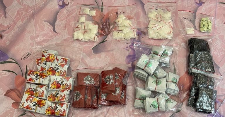 台中警強力掃蕩網路販毒團 查扣毒品數千包