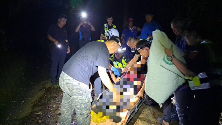 訪友受困山林無法動彈    苗栗警會同友軍即刻救援