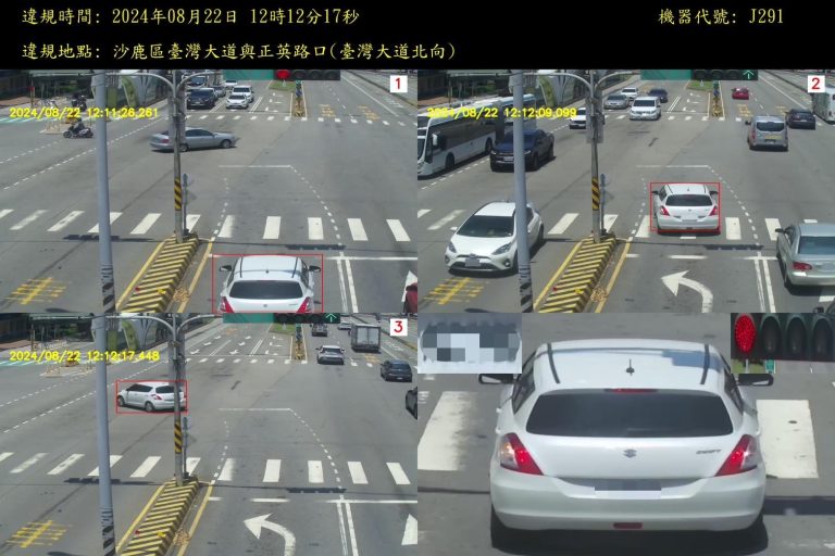 台中沙鹿112年設2處科技執法效果顯著 警籲遵守交通規則共同護交安