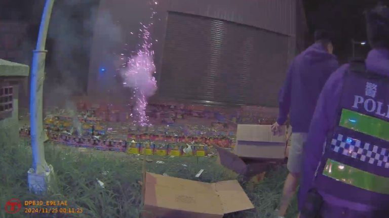 放煙火慶中華隊奪冠遭檢舉妨害安寧  警到場勸導並加強巡守