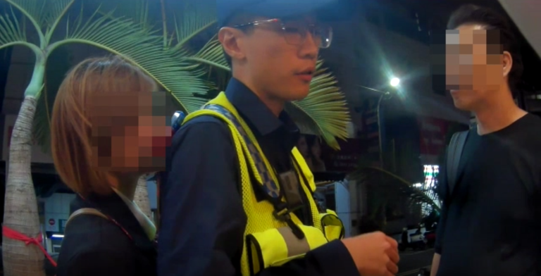 醉女失控在酒店大廳與男友瞎鬧  台中警到場安撫防制