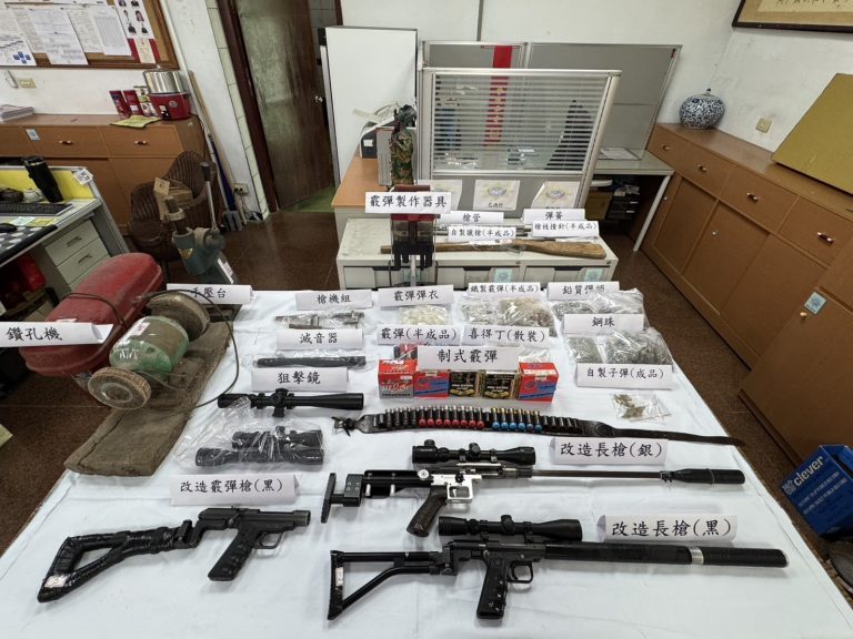 花蓮地下兵工廠曝光！警方突襲查獲槍械與彈藥 江嫌當場落網