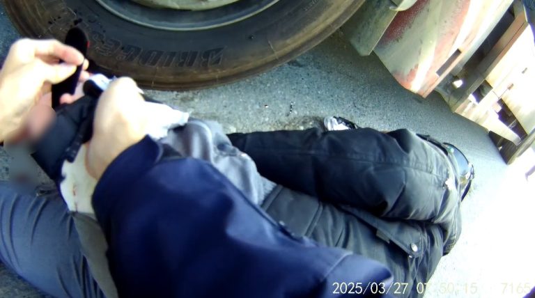 男騎士車禍大量出血 豐原警利用「止血帶」及時救命