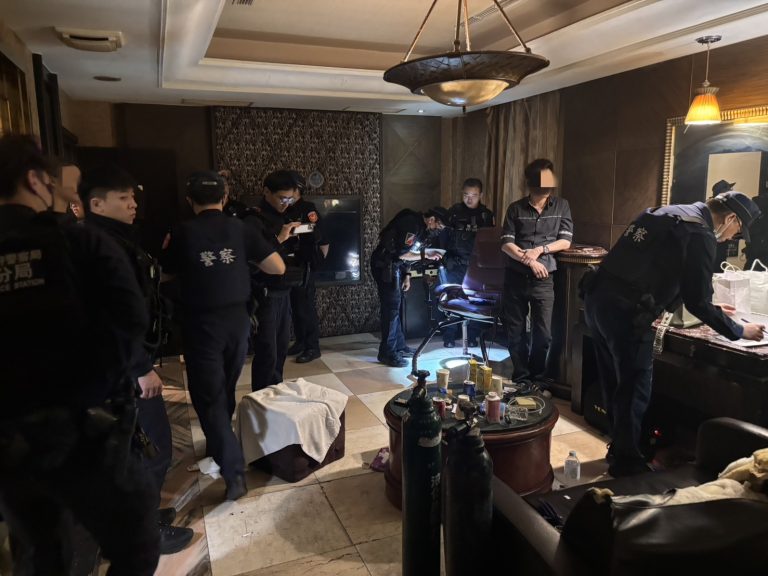 中壢警週末威力掃蕩破賭場
