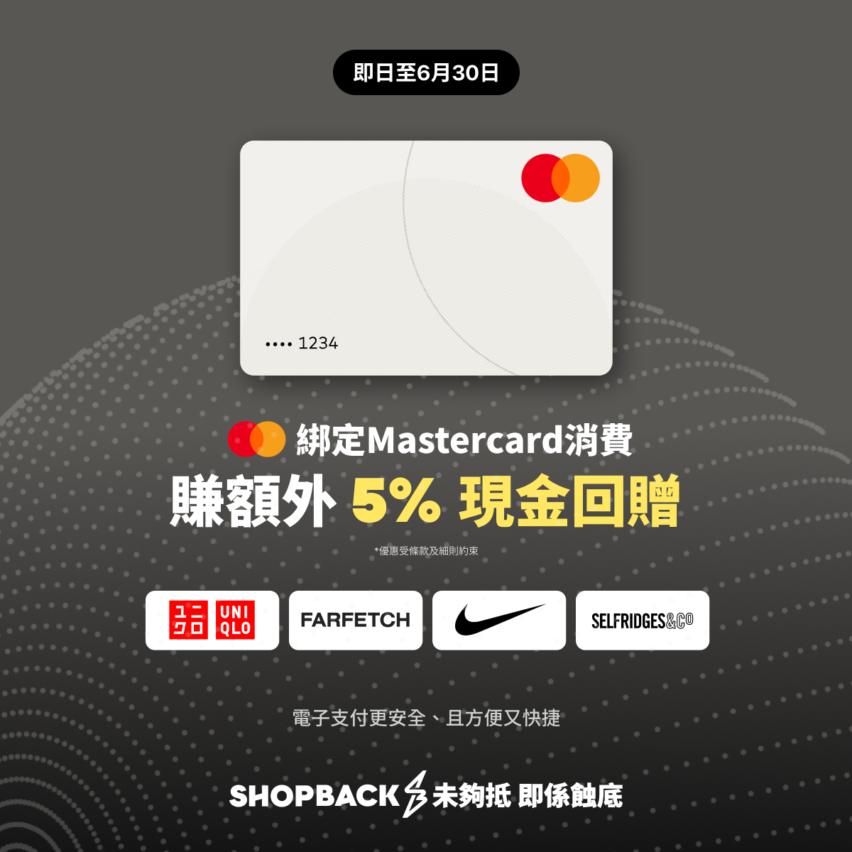 ShopBack與Mastercard合作推出獨家現金回贈促銷活動，為購物者提供一站式獎賞體驗和超值優惠。