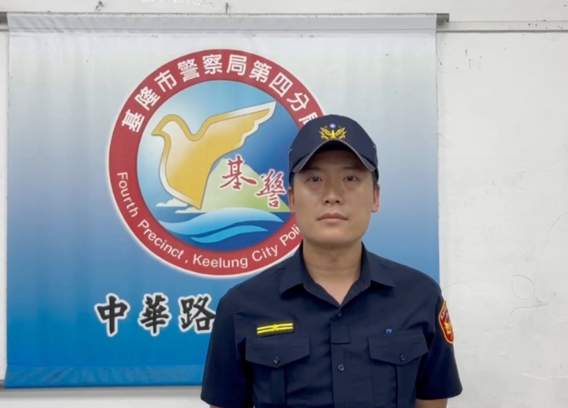 酒駕撞斷電桿影響通行  基四分局警迅速到場解圍
