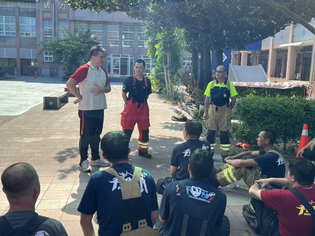 基隆仙洞國小舉行太陽能光電火災實兵演練