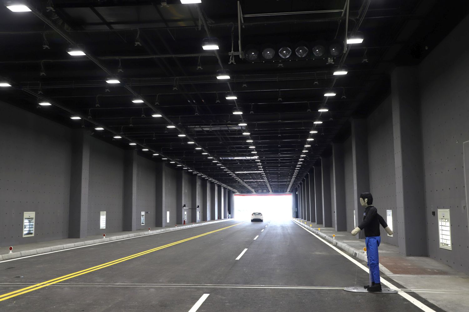 智慧車電自駕車場域將於十月完工。(圖/財團法人車輛研究測試中心提供)