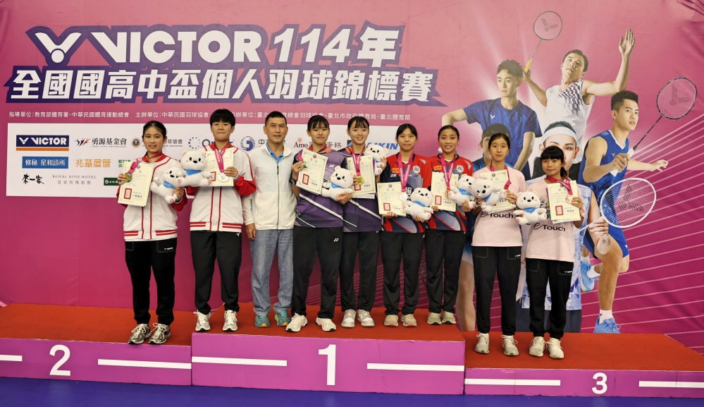 全國國高中盃個人羽球賽　女單温舒伃封后、女雙蔡沛君/黃惠欣稱霸、混雙廖元琪/陳秉軒奪冠
