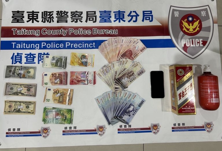 臺東警方破獲連環竊案 38歲男子落網遭羈押