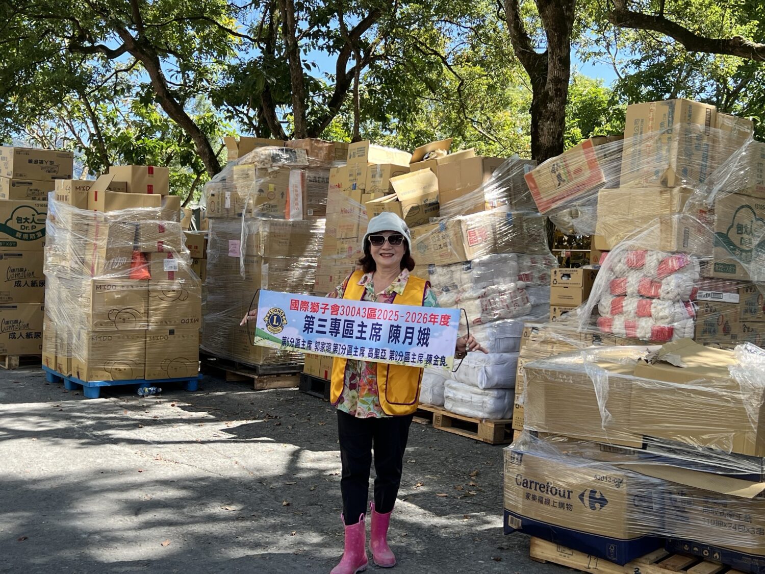 第三專區百合獅子會陳月娥主席。圖/國際獅子會300A3區提供