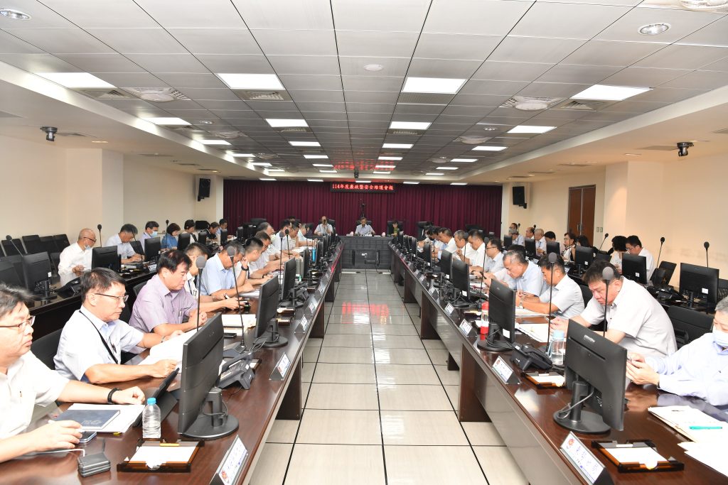臺中市政府警察局召開廉政暨安全維護會報有效促進廉潔與效能凝聚機關員工廉潔共識，提升社會大眾反貪意識