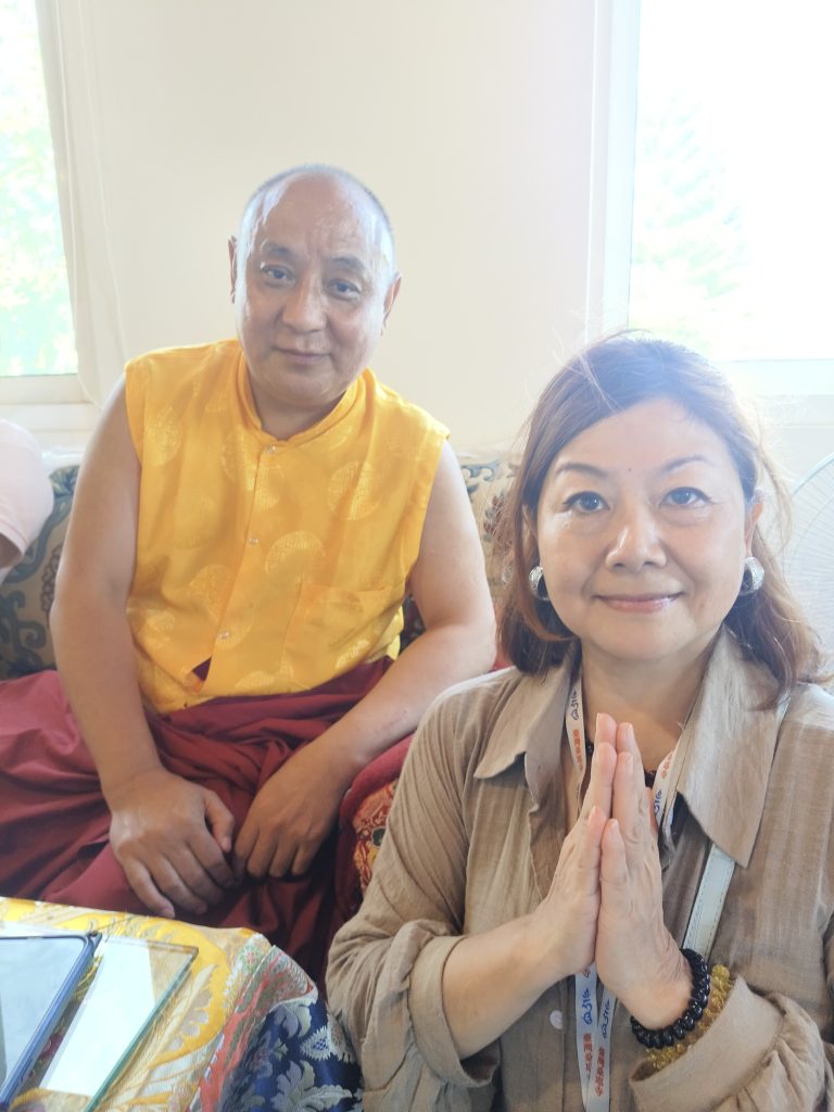 臺灣桑耶寺主殿上樑  鍾東錦縣長到場祝賀千人善信見證