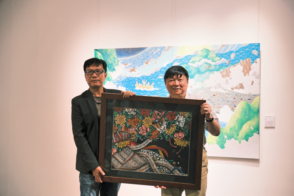 楊慕仁繪畫創作展陽明交大藝文空間揭幕　邀您走進石生群部落記憶與當代視角編織而成的繪畫旅程