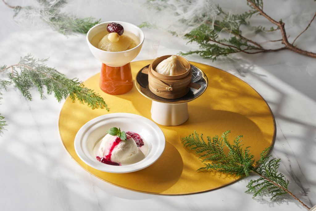 江南風華臻味宴以京貢巧點小籠包中銀耳桂圓燉雪梨上金樽火焰冰淇淋下三道點心為賓客畫下完美句點台北福華大飯店提供 - 報新聞 Mega News