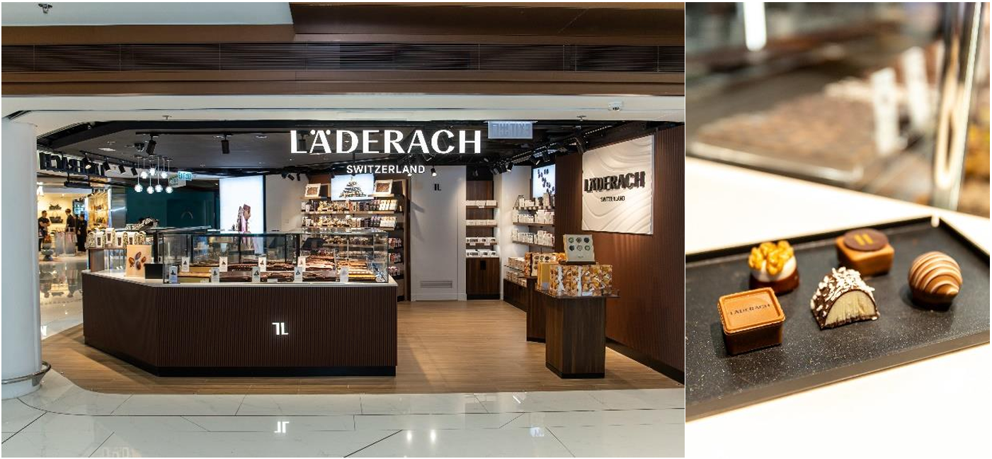Läderach 於香港國際機場的全新專門店正式開幕