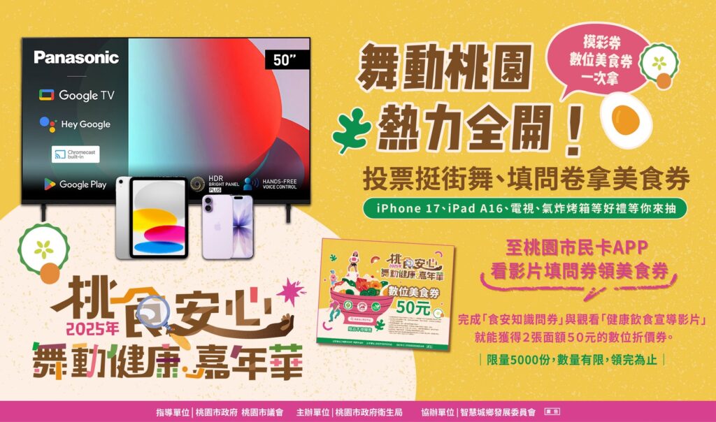 投票挺街舞、拿券吃美食! 桃食安心舞動健康嘉年華11月10日起全民線上應援開跑! 2 S 120725550 1024x604 1