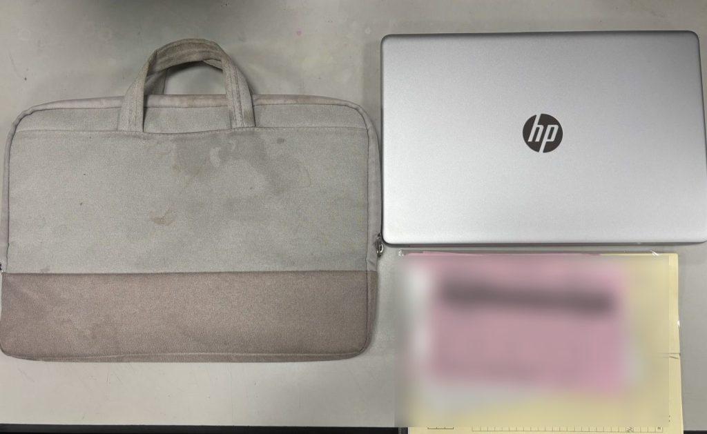 婦人筆電放機車掛勾遭竊 警火速逮捕並查獲失物破案