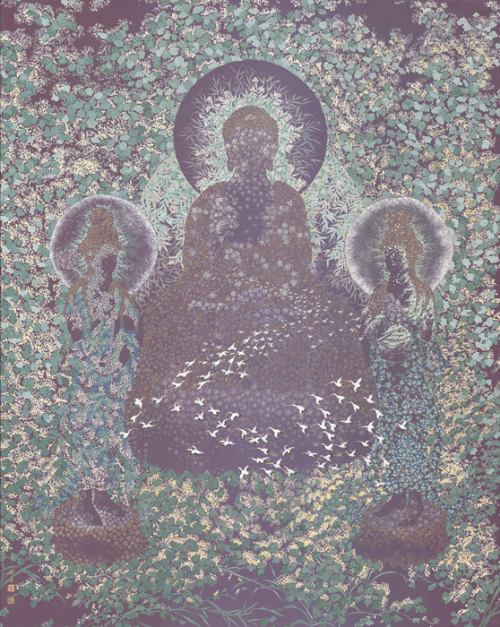 華嚴光華.膠彩新境──陳俊吉《華藏嚴飾》當代佛畫創作展隆重登場 3 %E8%8F%AF%E8%97%8F%E8%88%87%E5%BD%8C%E9%99%80%E6%B7%A8%E5%9C%9F%E8%AA%AA%E6%B3%95 30%E8%99%9F 2024%E5%B9%B4