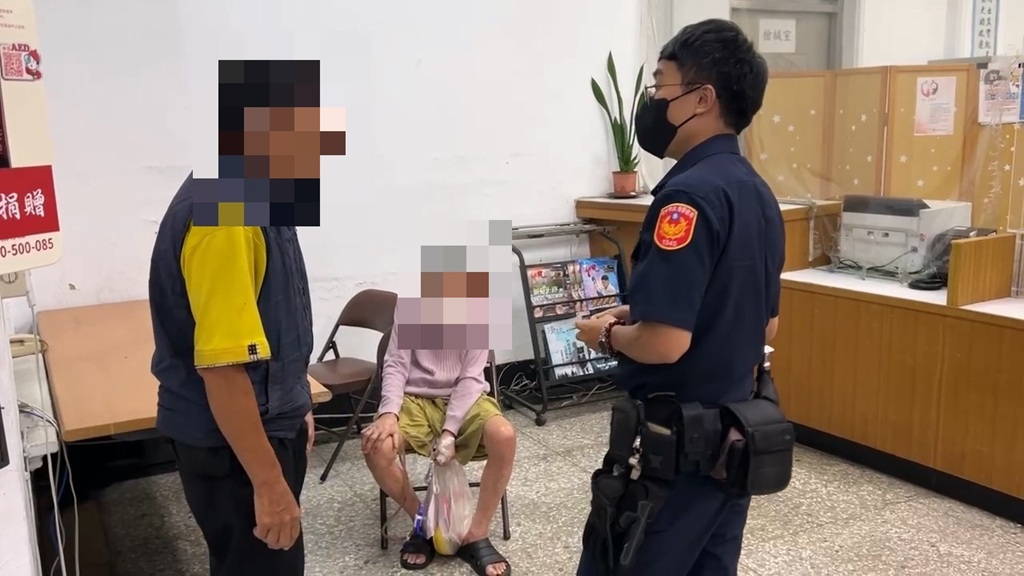 ▲圖說：員警藉由老婦說出的片段線索逐一比對查證，最終成功聯繫到老婦的兒子 （圖／台中市政府 提供）