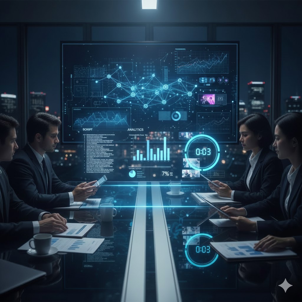 短影音策略會議：專業團隊正解析數據，掌握「前三秒」生死線