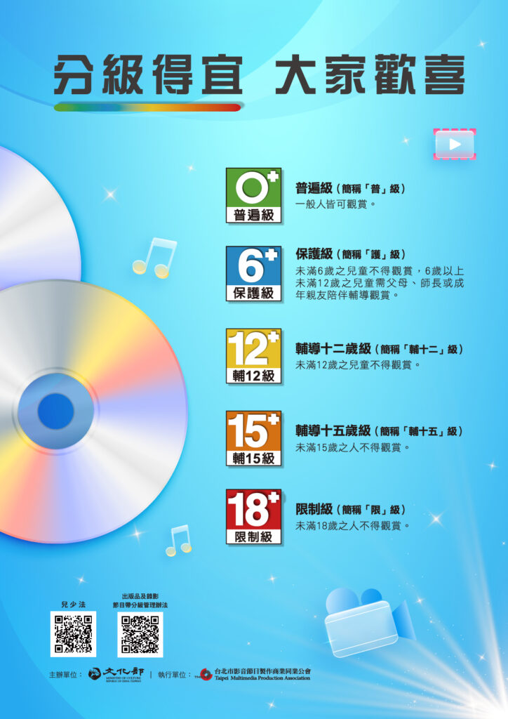 從產業到校園 台北影音公會結合媒體識讀推動節目分級宣導涵蓋大專與中小學 6 2024%E5%88%86%E7%B4%9A%E5%88%B6%E5%BA%A6%E4%B8%BB%E8%A6%96%E8%A6%BA %E6%96%87%E5%8C%96%E9%83%A8%E6%A0%B8%E5%AE%9A%E6%AC%BE 724x1024 1