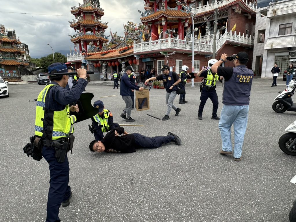 花蓮新城警分局成立快速打擊犯罪部隊 實兵演練強化即時應變能力