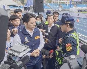 「2025臺北馬拉松」開跑,市長及副市長視察維安部署