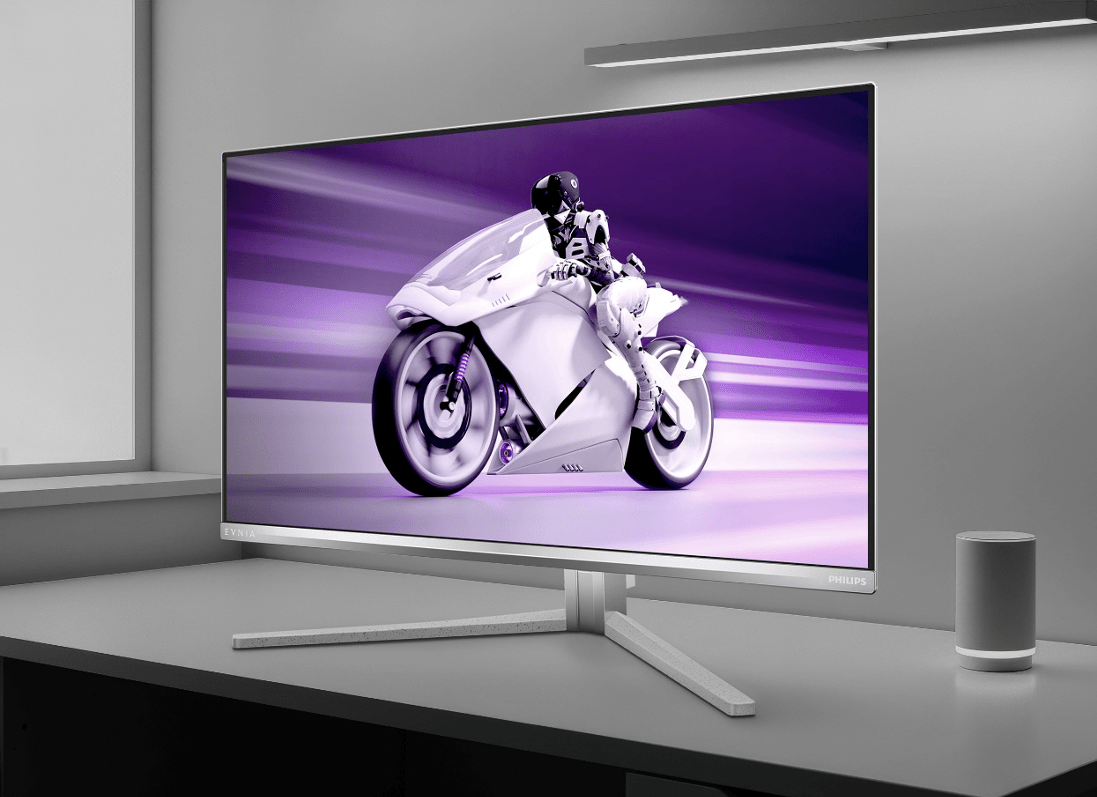 (圖說:Philips Evnia 27M2N8800 採用 4K QD-OLED 面板,結合高更新率與沉浸式燈效設計,主打電競與娛樂雙重應用情境。圖片來源/Philips原廠提供)