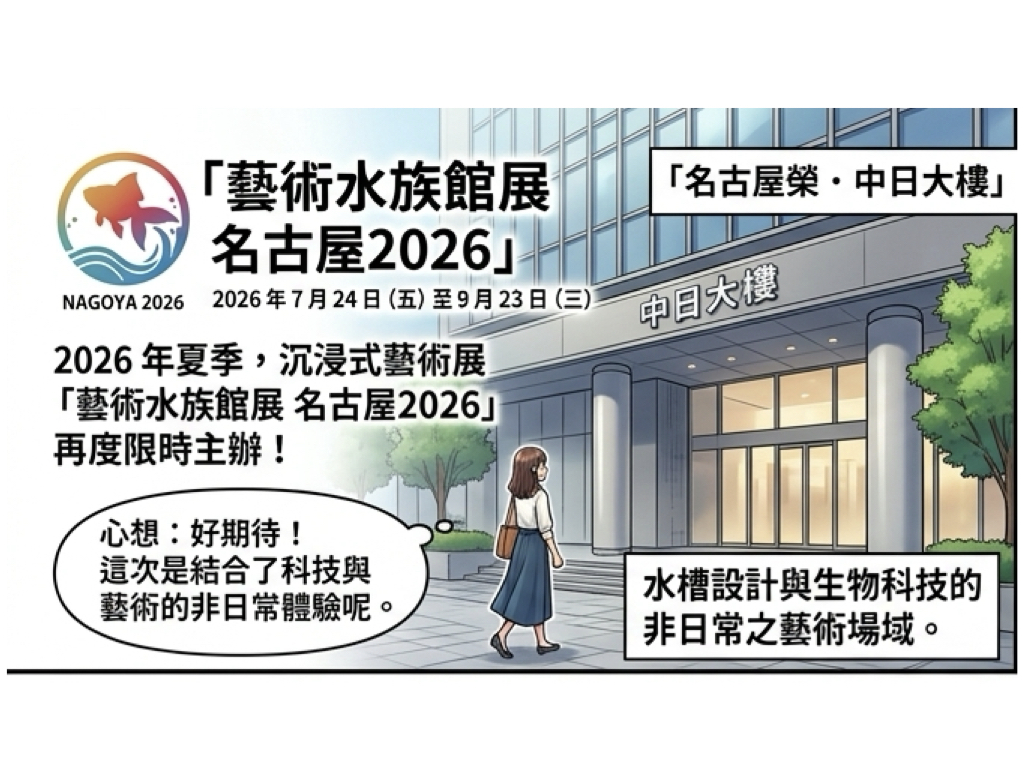名古屋金魚藝術水族展開幕確定!三千隻金魚交織五感沉浸空間 名古屋金魚藝術水族展開幕確定!三千隻金魚交織五感沉浸空間
