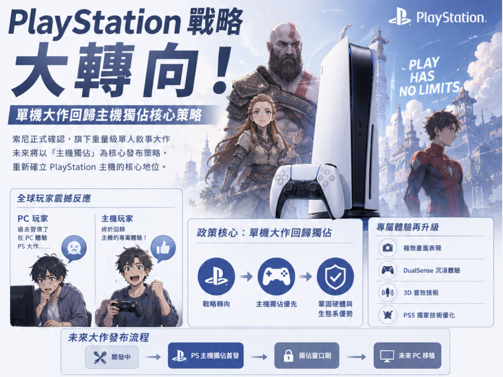 PlayStation 宣布首發不再登陸電腦 PlayStation 宣布首發不再登陸電腦