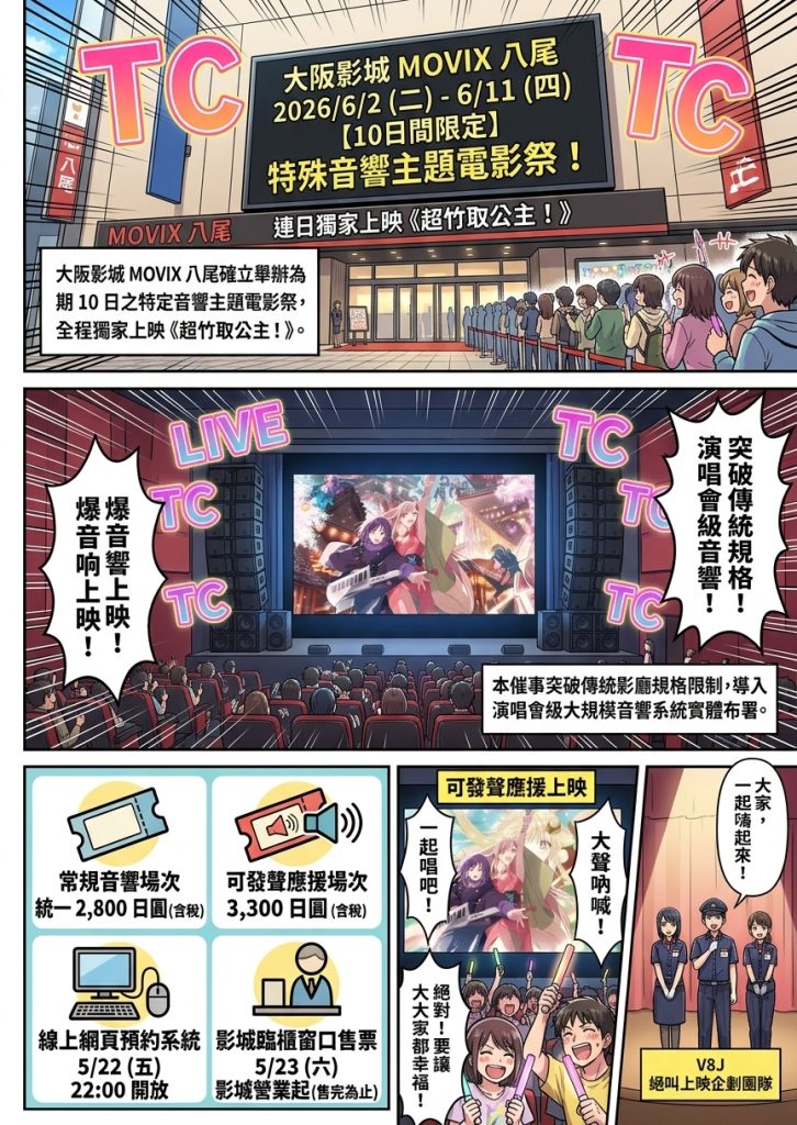 音響電影祭超竹取公主六月大阪登場!LIVE爆音響上映新體驗 音響電影祭超竹取公主六月大阪登場!LIVE爆音響上映新體驗