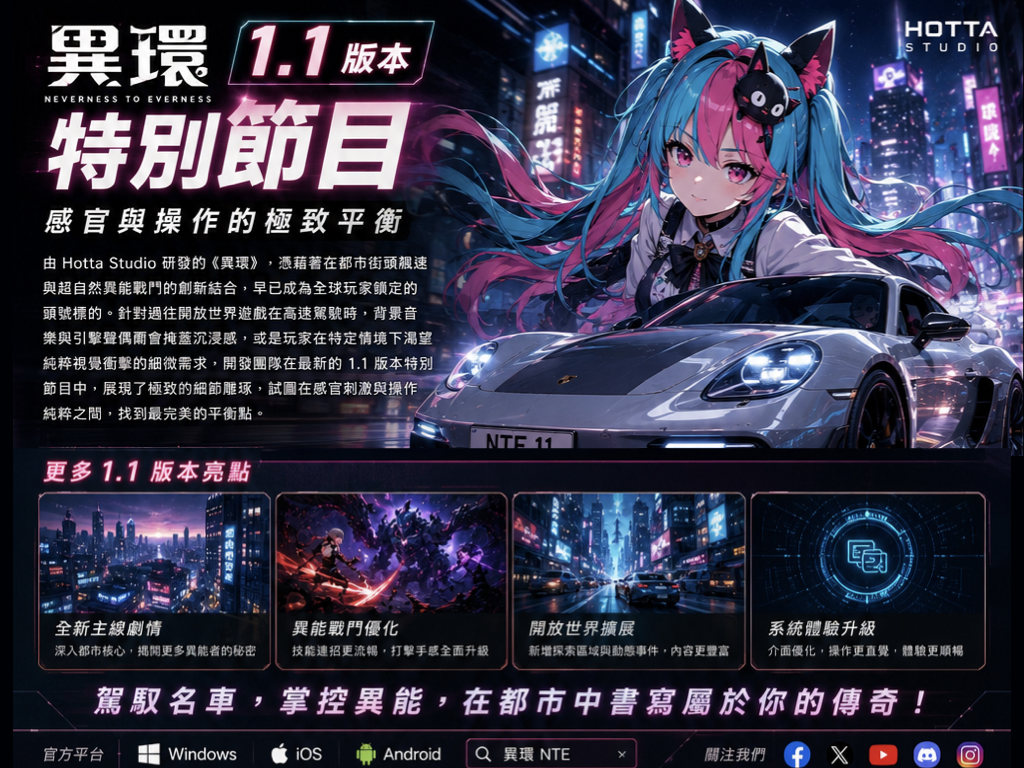 異環1.1 版本釋出靜音模式 讓戰鬥只剩心跳聲 異環1.1 版本釋出靜音模式 讓戰鬥只剩心跳聲